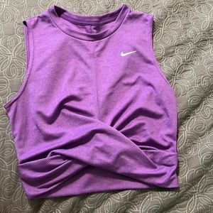 Royal purple Nike crop workout tank